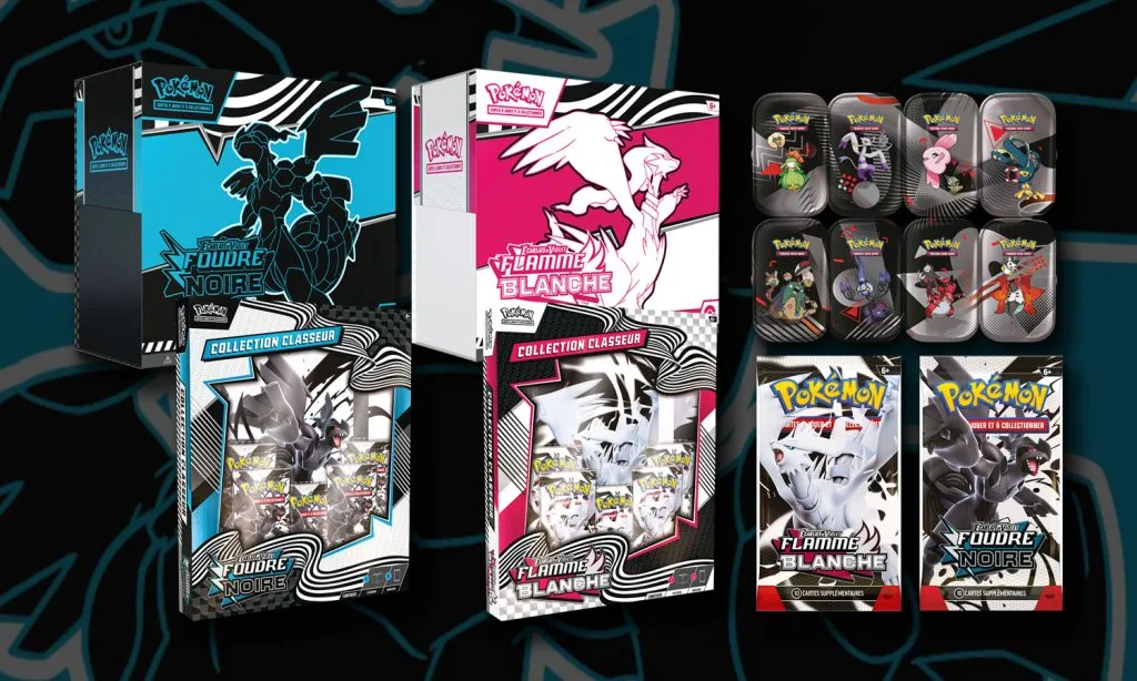 Précommande Pokémon EV10.5 : où acheter Flamme Blanche et Foudre Noire ?
