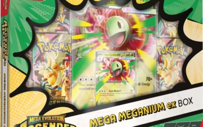 Coffrets Méga-ex Meganium Roitiflam Laggron : 24 avril 2026