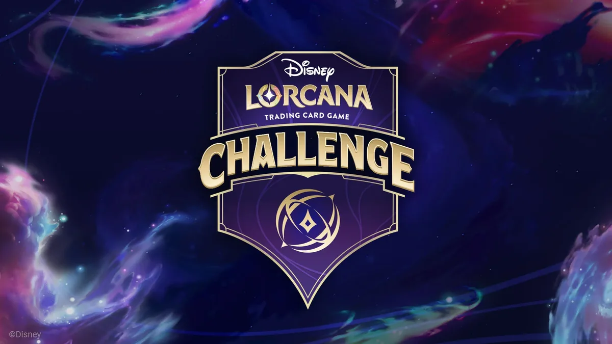 Bannière officielle du Disney Lorcana Challenge, le circuit de qualification vers le Championnat d'Europe 2026