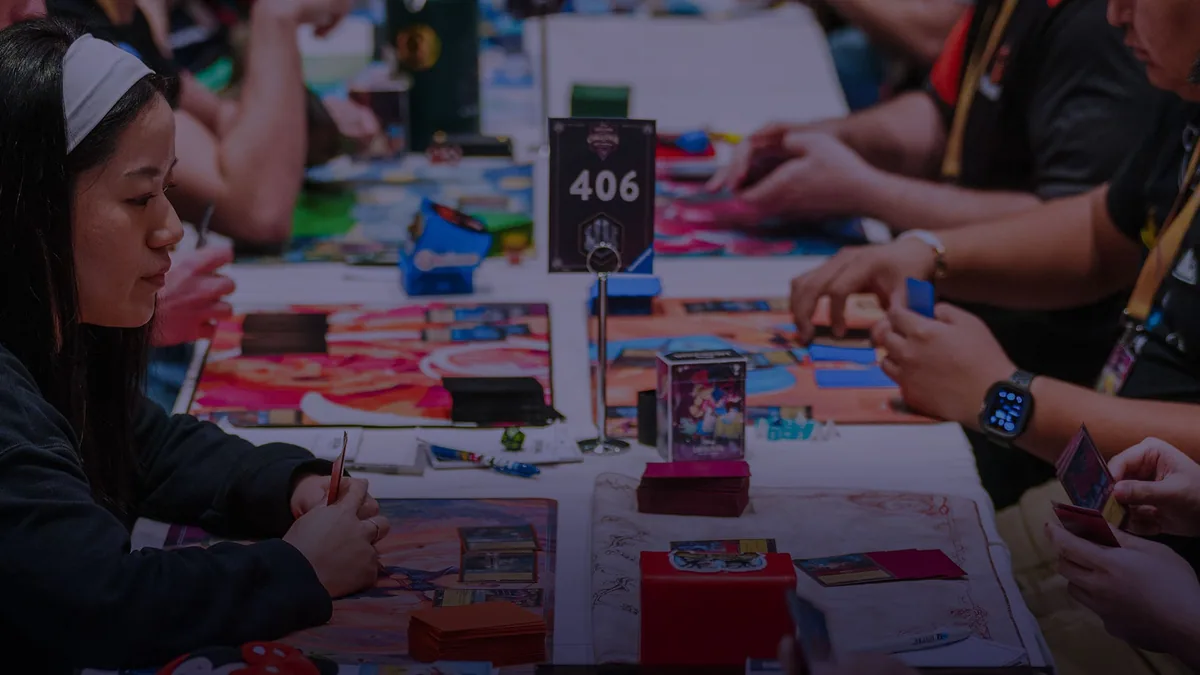 Page officielle du jeu organisé Disney Lorcana, où sont publiés les événements et les qualifications