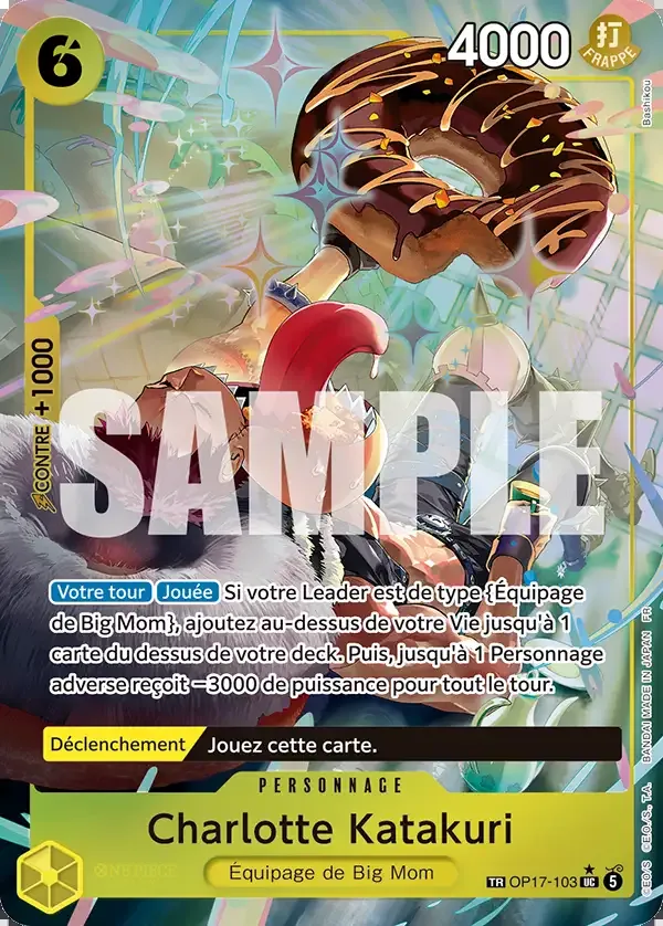 Treasure Rare Charlotte Katakuri OP17-103 de la version française de l'OP17