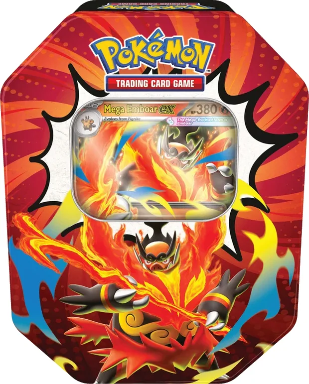 Pokébox Héros Transcendants Méga-Roitiflam ex avec sa carte promo 380 PV