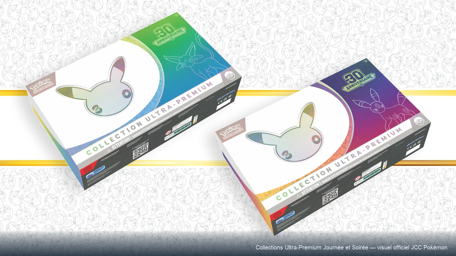 Collections Ultra-Premium Journée et Soirée du 30e Anniversaire Pokémon, seuls produits contenant la Collection Classique