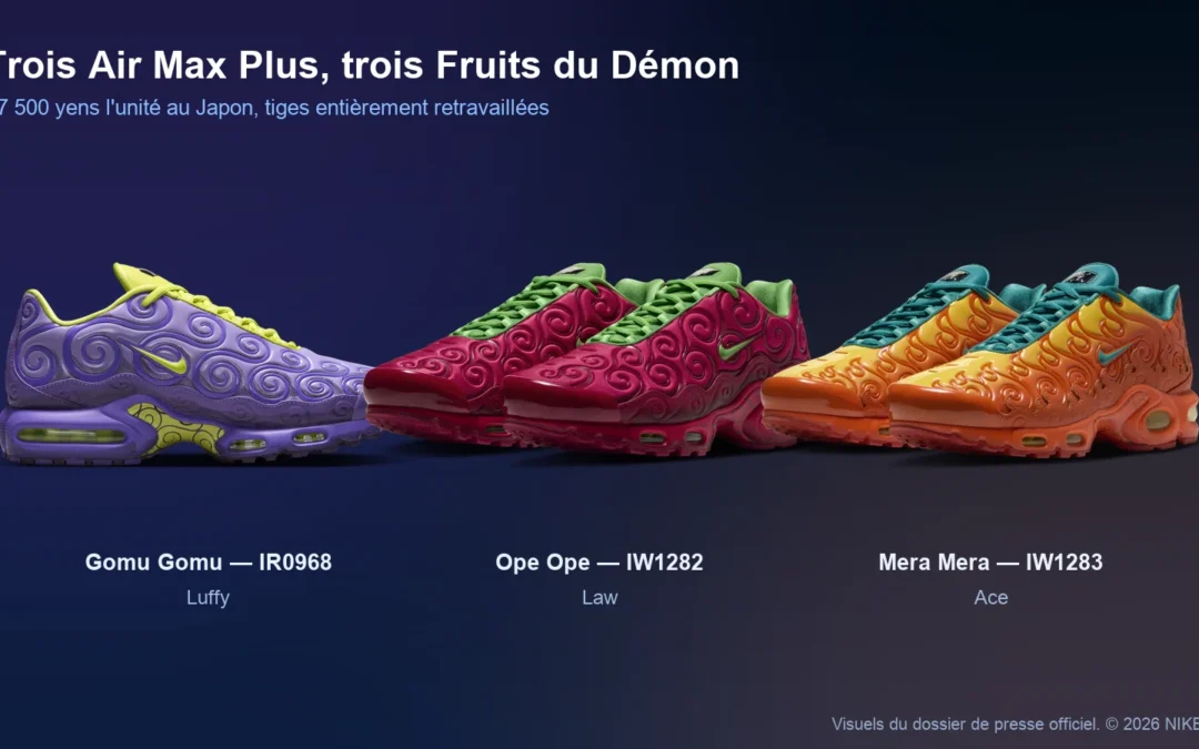 Nike x One Piece : cartes offertes et Air Max Plus